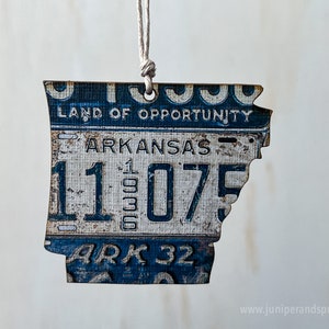 Arkansas Handmade Gift For Friend Road Trip Ornament Handmade Christmas Ornament Unique Adventure Fridge Magnet Travel Arkansas Gift