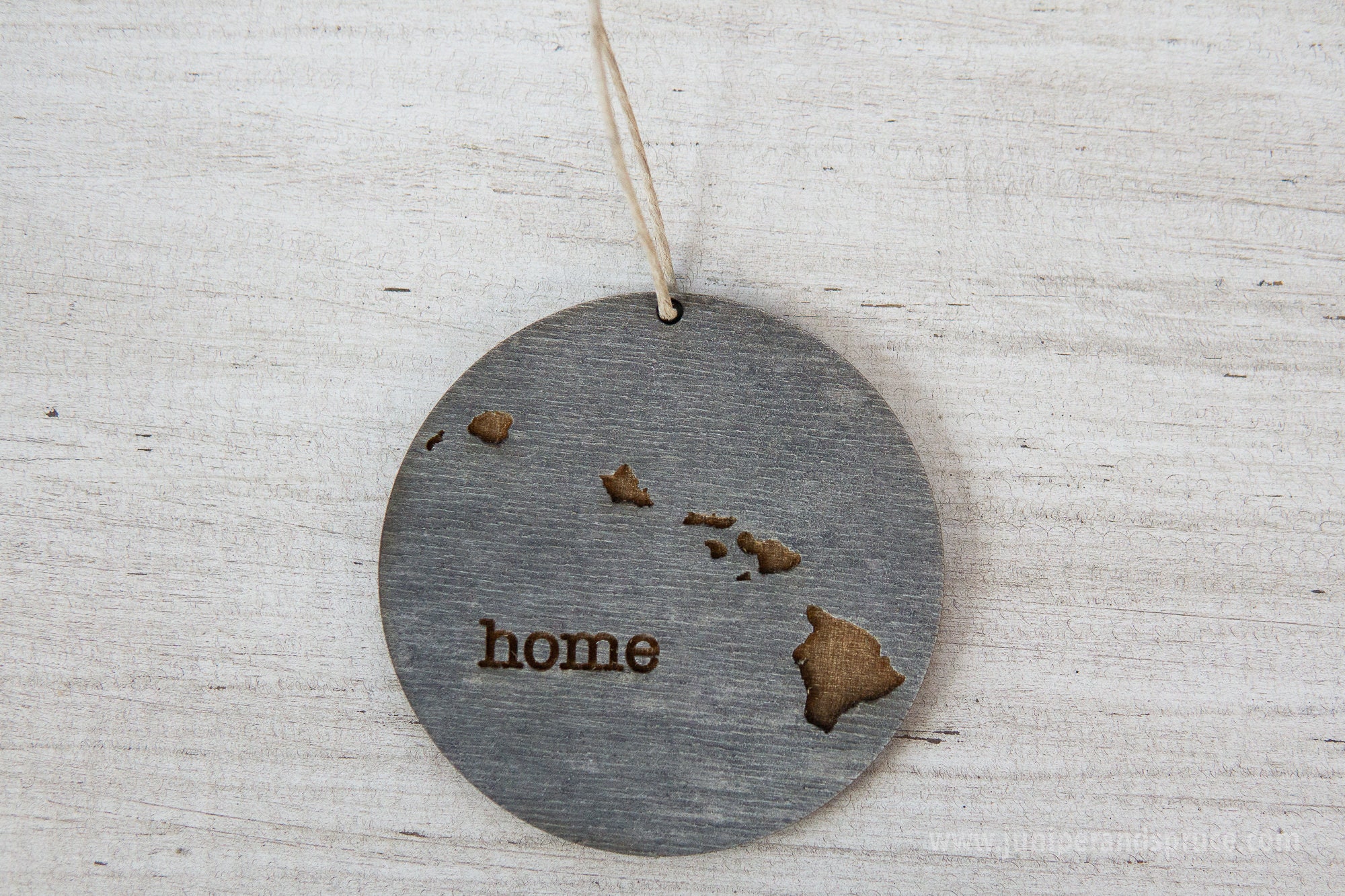 Hawaii Ornament | Rustic Wood | Home | Hawaii Home | Etched | Laser Cut ...