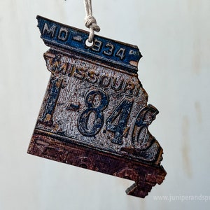 Missouri Handmade Gift For Friend Road Trip Ornament Handmade Christmas Ornament Unique Adventure Missouri Fridge Magnet Travel Gift