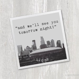 Minnesota Twins Metrodome Magnet | Handmade | Laser Cut | Neodymium | Vintage Kitchen Fridge Magnet Minneapolis