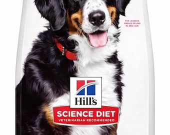 Alimento seco para perros adultos de razas grandes, receta de pollo y cebada, estilo Hill's, bolsa de 15,9 kg (35 libras).