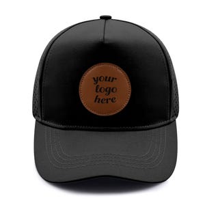 Waterproof Baseball Cap, Custom Engraved Leather Patch Hat, Personalized Outdoor Cap