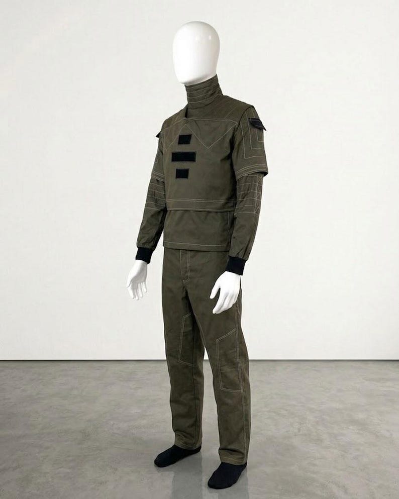 Star Wars Inspired Cosplay Costume, Mandalorian Style Tactical Suit, Futuristic Bounty Hunter Outfit, Sci-Fi Uniform. image 3