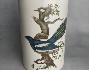 Maceta para urracas Portmeirion Birds of Britain, 1978, diseño vintage de aves de Susan Williams Ellis, colección inglesa de decoración de cocina.