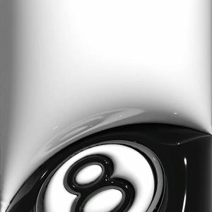 8 Ball Poster | Black White Aesthetic Wall Art | Minimal Street Style Print | Retro Cool Bedroom Decor | 8 Ball Graphic Gift image 5