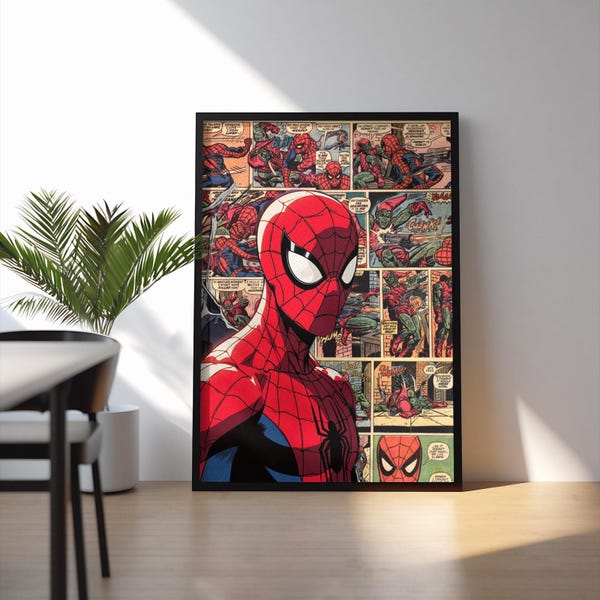 Spiderman Comic Panel - Etsy