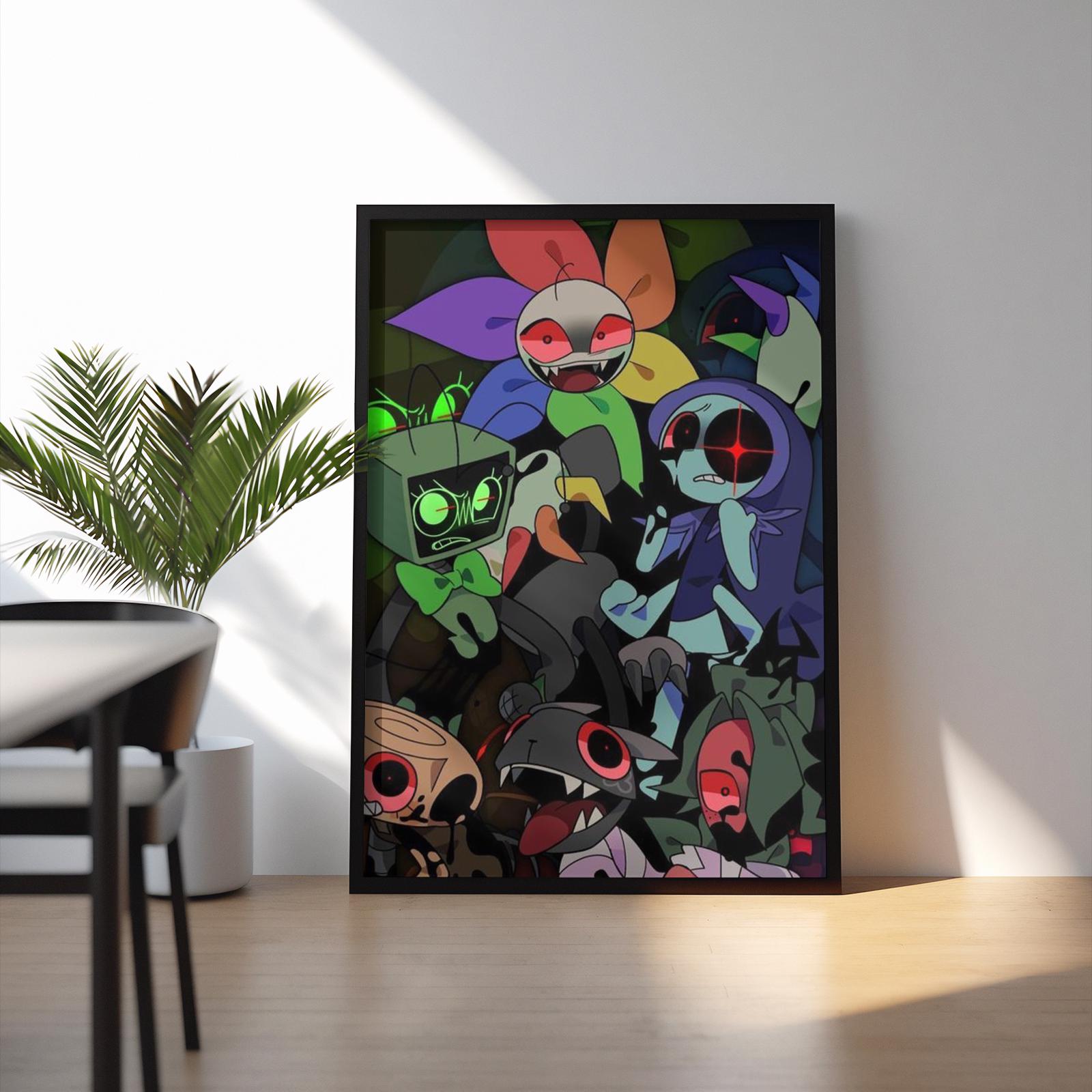 Dandys World Collage Poster | Roblox Inspired Wall Art | Dark Gaming ...