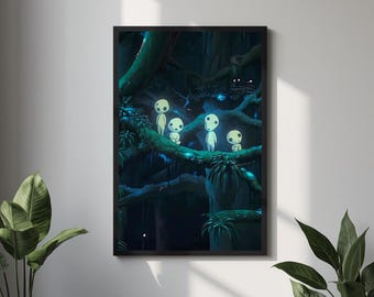 Kodama From the World of Princess Mononoke - Miyazaki - High