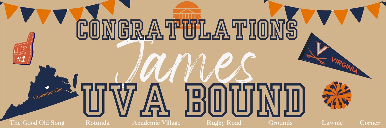 Custom College Bound Banner Template (digital Download) - Etsy