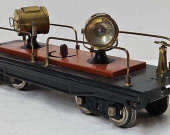 Pre-war lionel no. 220 standard gauge searchlight car tca restored