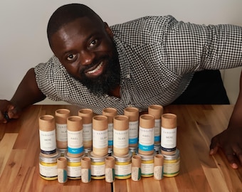 SANOOSI Natural Deo Stick | High-Shea, Schweißbeständig, handgefertigt in Großbritannien