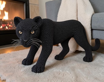 Realistyczny wzór na szydełkową panterę – realistyczny wzór amigurumi (PDF)