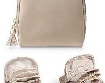 Travel Jewelry Case, Personalized Jewelry Box Organizer, Small Jewelry Case, Bridesmaid Gift, Gift for Her, Travel Jewelry Organizer