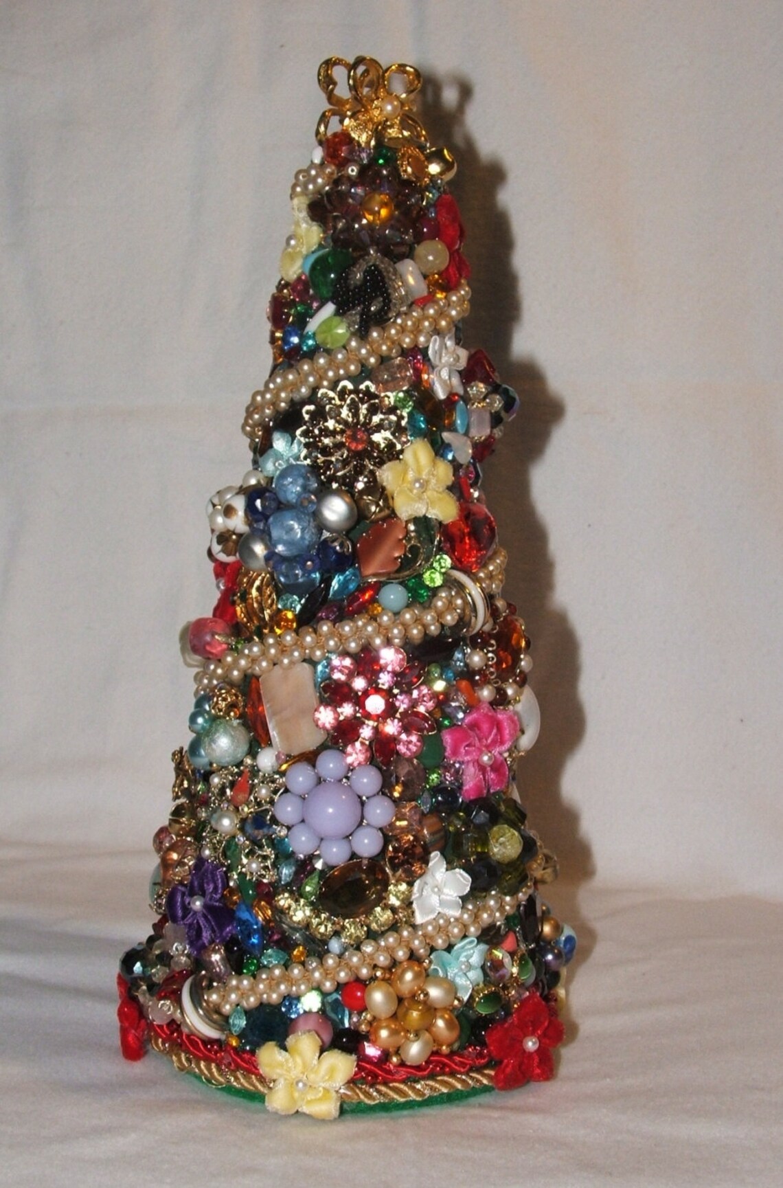 Vintage Christmas Jewelry Tree 9in. Etsy