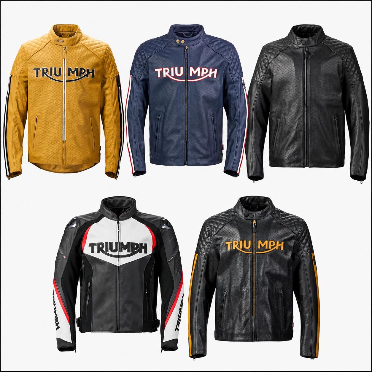 Triumph motorcycle leather jacket - Etsy 日本