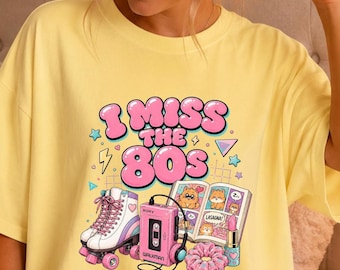 Miss The 80s Shirt, Retro 80s Graphic Tee, Vintage Nostalgia Shirt, 80s Lover Gift, Retro Roller Skate Shirt, Cassette Tape Throwback Tee