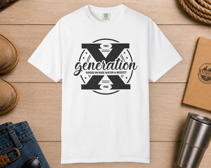 Generation X graphic T-Shirt | Retro X logo, vintage script