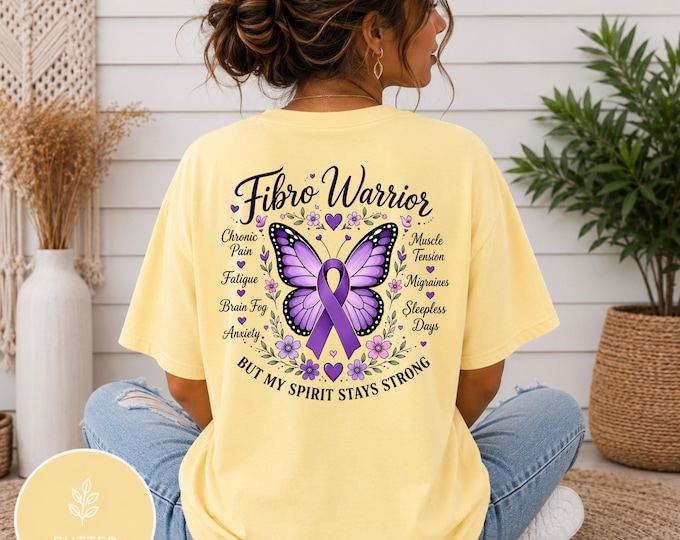 Fibro Warrior butterfly shirt | T-Shirt