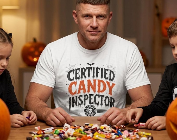 Certified Candy Inspector T-shirt | Halloween Candy Inspector Tee