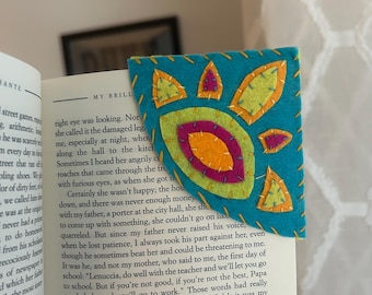 Corner Bookmark Neon Sun