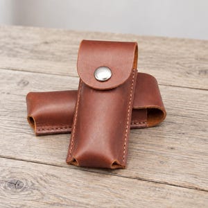 Multitool-Tasche für Opinel No.8 und Victorinox 111 mm aus Leder