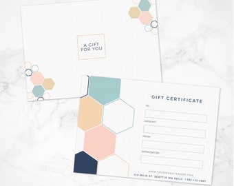 chalk gift certificate template chalk template gift card etsy