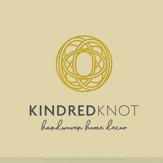 Knot Weaving Celtic Premade Logo Design Knitting Logo Etsy