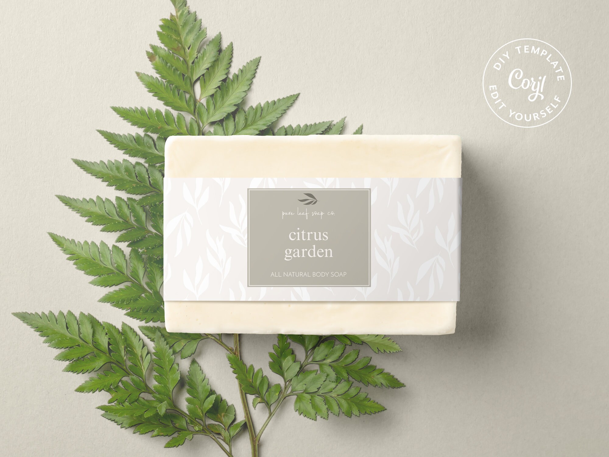 CORJL Editable Soap Bar Wrap Around Label Soap Wrap Label | Etsy