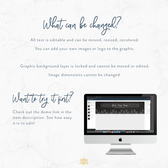 Modern Gold Marble Etsy Shop Graphics Kit Etsy Banner Etsy Etsy