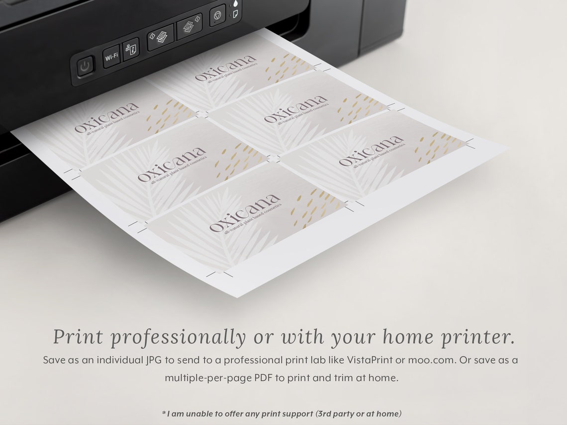 CORJL Editable Business Card Template Printable Business - Etsy