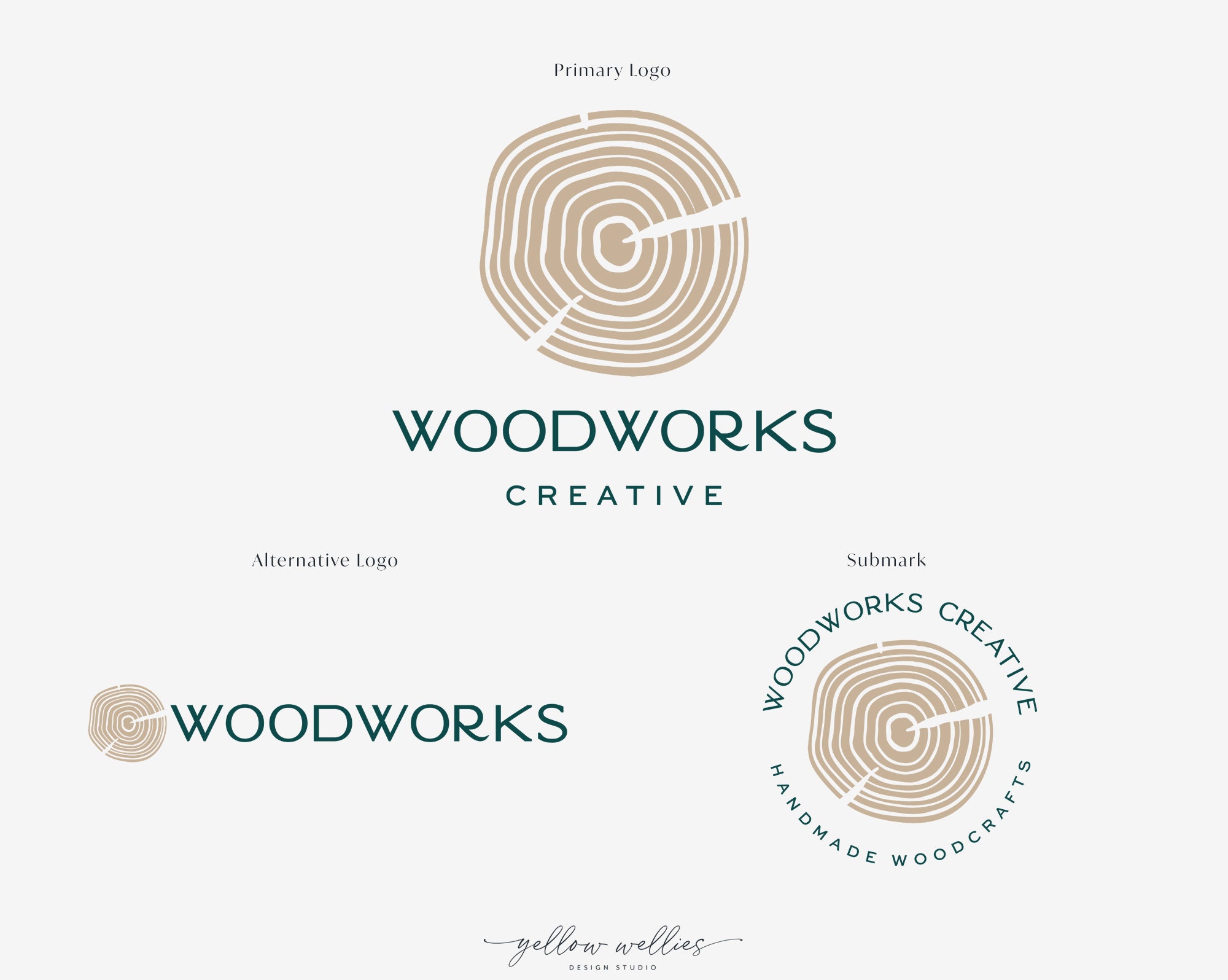 Wood Slice Premade Logo Design Furniture Logo Wood Logo Etsy