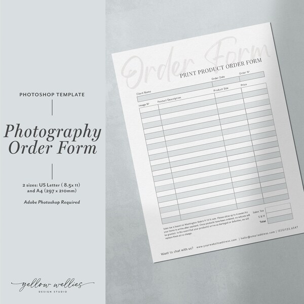 Custom Art Order Form Etsy