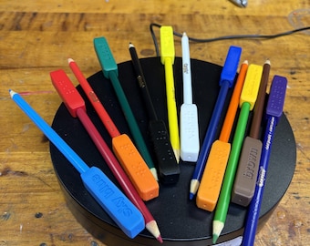 Braille Colored Pencil Toppers – 12-Pack Accessibility Tool for Visually Impaired Students