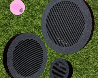 Rejillas de ventilación negras para la carcasa