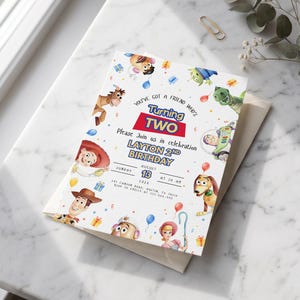 Editable Any Age Toy Story Birthday Invitation | Kids Party Invite Template | Printable Canva Birthday Invite | Digital Download