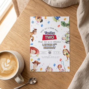 Editable Any Age Toy Story Birthday Invitation | Kids Party Invite Template | Printable Canva Birthday Invite | Digital Download
