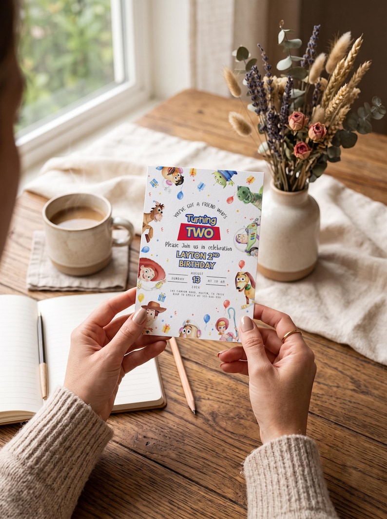 Editable Any Age Toy Story Birthday Invitation | Kids Party Invite Template | Printable Canva Birthday Invite | Digital Download