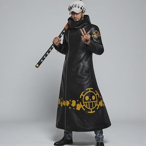 THE　TOE TRAFALGAR BOA COAT Trafalgar Law Coat - Etsy