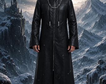 Kingdom Hearts Organization XIII Trench Coat • Black Cosplay Cloak Jacket, | Unisex Halloween Convention Outfit ,  Anime Inspired Costume