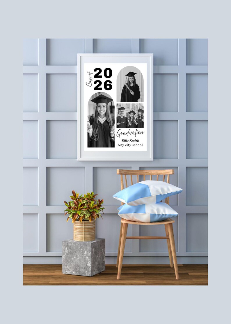 Class of 2026 Graduation Printable | A4 Graduation Photo Collage ...