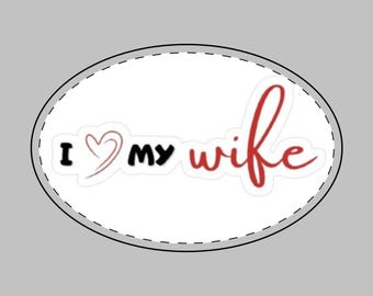 I Heart My Wife Straw Bag | Handwoven Beach Tote, Summer Boho