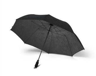 Paraguas plegable negro / Paraguas de lluvia semiautomático compacto