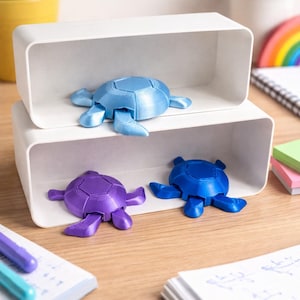 3D gedruckte Schildkröte | kleine Fidget Schildkröte | süßes Geschenk | Schreibtisch Deko | Mini Turtle