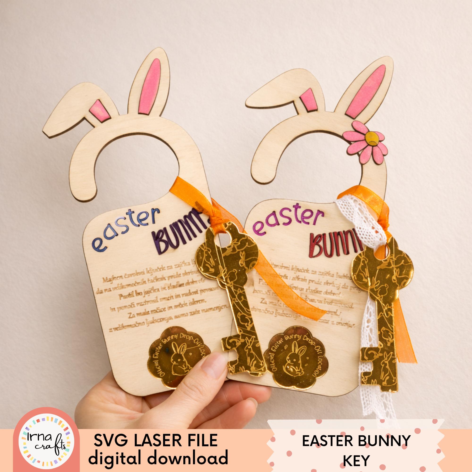 Easter Rabbit Key Svg Easter Bunny Bundle SVG Laser Cut File Complete Easter Set Digital ...