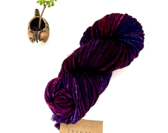 Franca Yarn by Manos del Uruguay, Light Super Bulky, 100% Superwash Merino Wool, Velvet, Purple, pink Merino Yarn