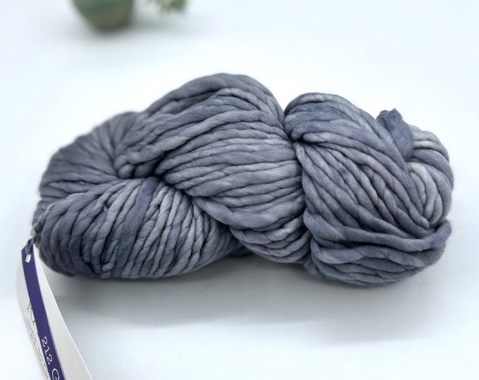 Malabrigo Rasta Yarn, **NEW COLOR**, Super Bulky, 100% Merino Wool, 212 Gris