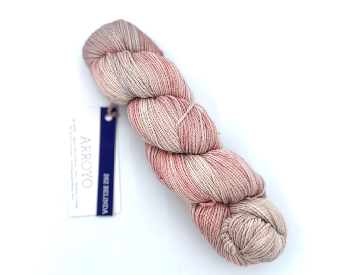 New Color!!! Malabrigo Arroyo Yarn, 100% Superwash Merino Wool, 262 Belinda, Sport weight