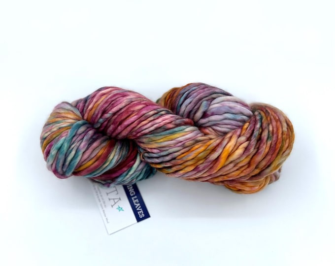 Malabrigo Rasta Yarn, **NEW COLOR**, Super Bulky, 100% Merino Wool, 300 Dancing Leaves from the Madre Tierra Collection