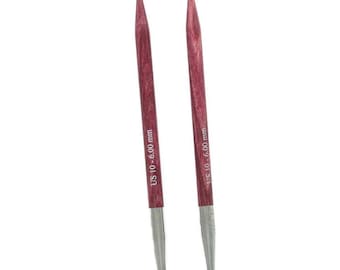 Knitter’s Pride Dreamz Normal Interchangeable 4.5" Needle Tips, US 10(6.0mm) Needle Cord NOT included