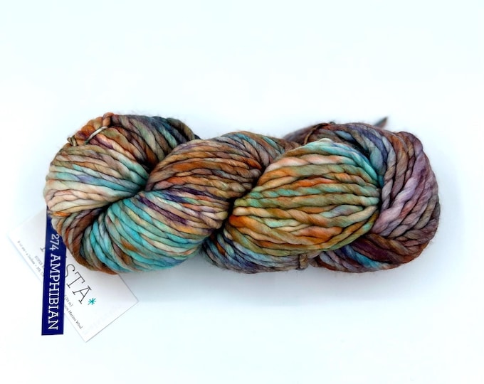 Malabrigo Rasta Yarn, **NEW COLOR** Super Bulky, 100% Merino Wool, 274 Amphibian from the Madre Tierra Collection